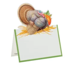 Caspari Thanksgiving|Place Cards|Thanksgiving Harvest Place Cards Die Cut Package 8 In