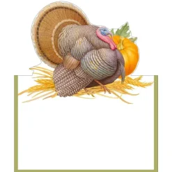 Caspari Thanksgiving|Place Cards|Thanksgiving Harvest Place Cards Die Cut Package 8 In