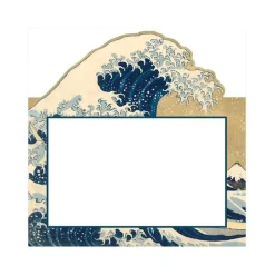 Caspari Place Cards|The Great Wave Gold Place Cards Die Cut Package 8 In