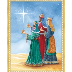 Caspari Christmas And Holiday Cards|Boxed Holiday Cards|The Three Magi Classic Boxed Christmas Cards - includes 15 cards & envelopes