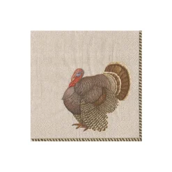 Caspari Thanksgiving|Paper Cocktail Napkins|Thomas T. Byrd Paper Cocktail Napkins - 20 Per Package