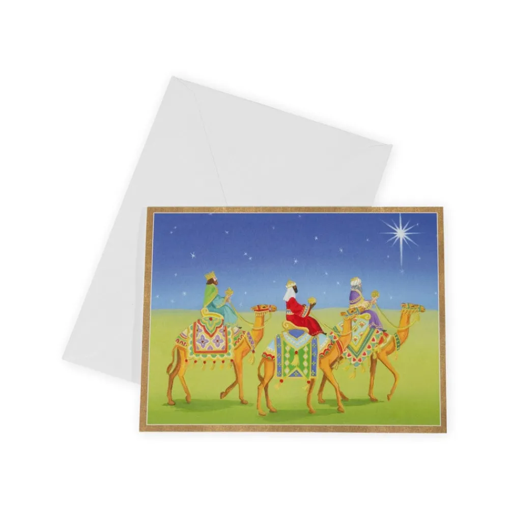 Caspari Christmas And Holiday Cards|Boxed Holiday Cards|Three Kings Classic Boxed Christmas Cards - includes 15 cards & envelopes
