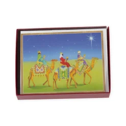 Caspari Christmas And Holiday Cards|Boxed Holiday Cards|Three Kings Classic Boxed Christmas Cards - includes 15 cards & envelopes