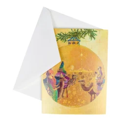Caspari Christmas And Holiday Cards|Boxed Holiday Cards|Three Kings Ornament Classic Boxed Christmas Cards - includes 15 cards & envelopes