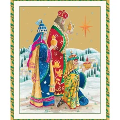 Caspari Christmas And Holiday Cards|Boxed Holiday Cards|Three Wise Men Petite Boxed Christmas Cards - includes 15 cards & envelopes