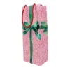 Caspari Christmas Gift & Bottle Bags|Gift & Bottle Bags|Tied With A Bow Wine & Bottle Gift Bags - 1 Each