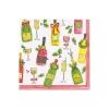 Caspari Christmas Napkins|Boxed Cocktail Napkins|Tipsy And Toasty Boxed Cocktail Napkins - 40 Per Box