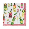 Caspari Christmas Napkins|Paper Cocktail Napkins|Tipsy And Toasty Cocktail Napkins - 20 Per Package