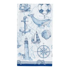 Caspari Paper Guest Towels|To The Lighthouse Guest Towel Napkins - 15 Per Package