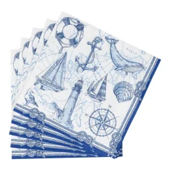 Caspari Paper Luncheon Napkins|To The Lighthouse Luncheon Napkins - 20 Per Package