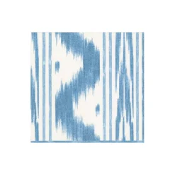 Caspari Paper Cocktail Napkins|Toile De Nantes Blue Paper Linen Cocktail Napkins - 15 Per Package
