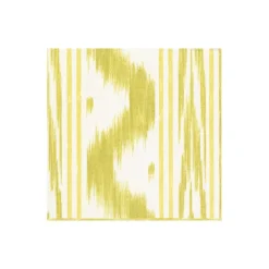 Caspari Paper Cocktail Napkins|Toile De Nantes Yellow Paper Linen Cocktail Napkins - 15 Per Package