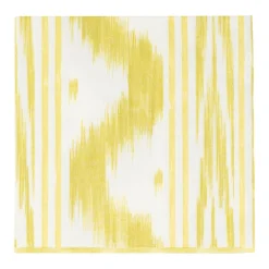 Caspari Paper Luncheon Napkins|Toile De Nantes Yellow Paper Linen Luncheon Napkins - 15 Per Package