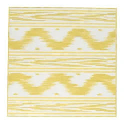 Caspari Paper Dinner Napkins|Toile De Nantes Yellow Paper Linen Dinner Napkins - 12 Per Package