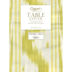 Caspari Table Linens|Toile De Nantes Yellow Paper Linen Table Covers - 1 Each