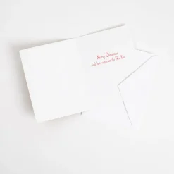 Caspari Christmas And Holiday Cards|Boxed Holiday Cards|Topiaries Classic Boxed Christmas Cards - includes 15 cards & envelopes