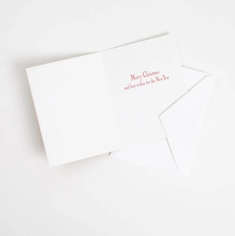 Caspari Christmas And Holiday Cards|Boxed Holiday Cards|Topiaries Classic Boxed Christmas Cards - includes 15 cards & envelopes