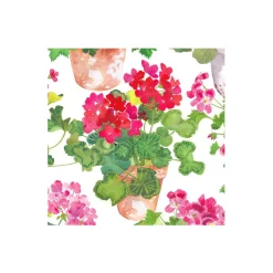 Caspari Paper Cocktail Napkins|Trailing Geranium Paper Cocktail Napkins - 20 Per Package
