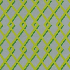 Caspari Wrapping Paper|Trellis Green & Silver Foil Gift Wrapping Paper - 30 x 6 Roll