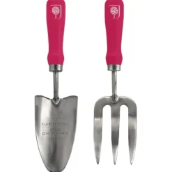 Burgon and Ball Mother'S Day|Garden Tools|Trowel and Fork Set in British Bloom - 1 each
