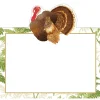 Caspari Place Cards|Turkey Among Ferns Foil Place Cards - includes 8 Cards