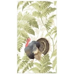 Caspari Paper Guest Towels|Turkey Among Ferns Guest Towels - includes 15 Guest Towels