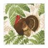 Caspari Paper Luncheon Napkins|Turkey Among Ferns Luncheon Napkins - includes 20 Luncheon Napkins