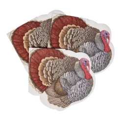 Caspari Thanksgiving|Turkey Die-Cut Napkins - 15 Per Pckage