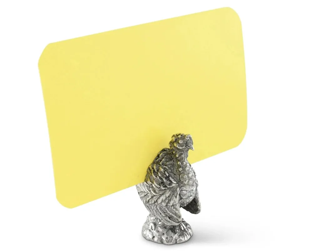 Vagabond House Salt & Pepper Shakers|Turkey Place Card Holder - Set of 4