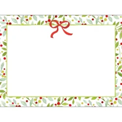 Caspari Christmas Gift Tags & Labels|Gift Tags & Enclosure Cards|Twining Greenery Self-Adhesive Labels - 12 Per Package