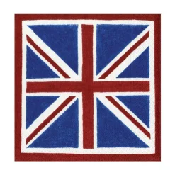 Caspari Paper Luncheon Napkins|Union Jack Paper Luncheon Napkins - 20 Per Package