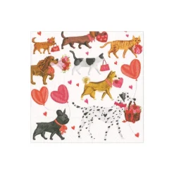 Caspari Valentine'S Day|Paper Cocktail Napkins|Valentine Parade Paper Cocktail Napkins - 20 Per Package