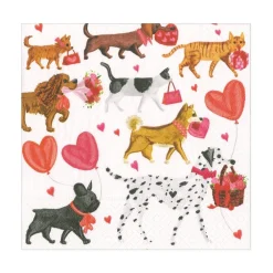 Caspari Valentine'S Day|Paper Luncheon Napkins|Valentine Parade Paper Luncheon Napkins - 20 Per Package