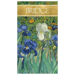 Caspari Bridge|Van Gogh Irises Bridge Score Pad - 1 Each