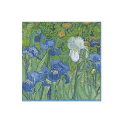 Caspari Paper Cocktail Napkins|Van Gogh Irises Paper Cocktail Napkins - 20 Per Package