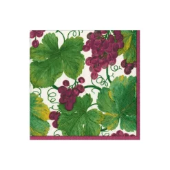 Caspari Boxed Cocktail Napkins|Vineyard Bordeaux Boxed Cocktail Napkins - includes 12 Boxed Cocktail Napkins