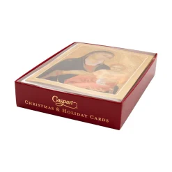 Caspari Christmas And Holiday Cards|Boxed Holiday Cards|Virgin And Child Classic Boxed Christmas Cards - includes 15 cards & envelopes