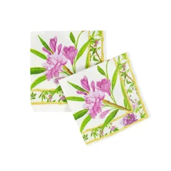 Caspari Paper Cocktail Napkins|Wellington Ivory Cocktail Napkins - 20 Per Package