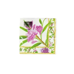 Caspari Paper Cocktail Napkins|Wellington Ivory Cocktail Napkins - 20 Per Package