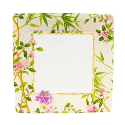 Caspari Paper Dinner Plates|Wellington Ivory Dinner Plates - 8 Per Package