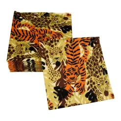 Caspari Paper Cocktail Napkins|Wild Cats Cocktail Napkins - 20 Per Package