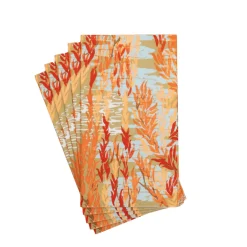 Caspari Paper Guest Towels|Willows Coral Guest Towels - includes 15 Guest Towels