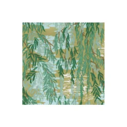 Caspari Paper Cocktail Napkins|Willows Green Cocktail Napkins - includes 20 Cocktail Napkins