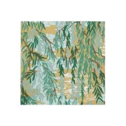 Caspari Paper Cocktail Napkins|Willows Green Cocktail Napkins - includes 20 Cocktail Napkins