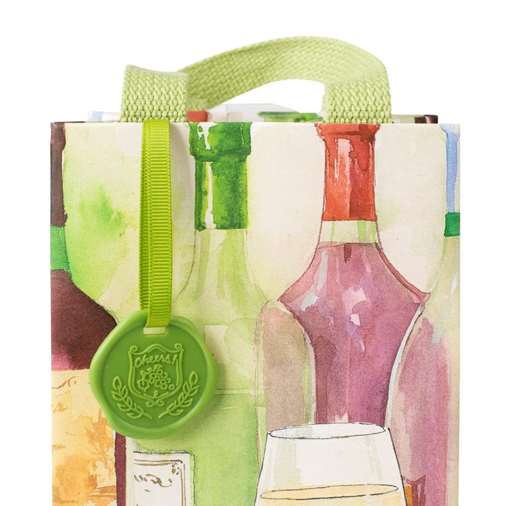 Caspari Gift & Bottle Bags|Wine Bottles Wine & Bottle Gift Bags - 1 Each