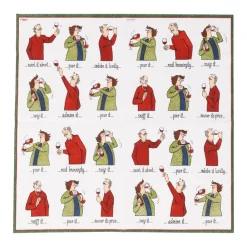 Caspari Paper Cocktail Napkins|Wine Tasting Cocktail Napkin - includes 20 napkins