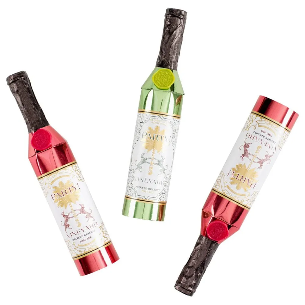 Caspari Christmas Crackers|Celebration Crackers|Wine Tasting Luxury Crackers-10 Inch Long/6-In