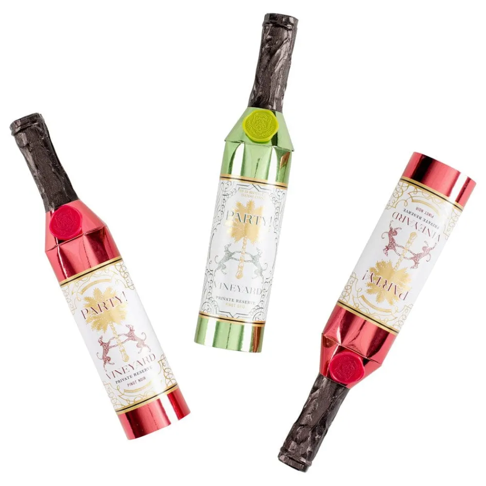 Caspari Christmas Crackers|Celebration Crackers|Wine Tasting Luxury Crackers-10 Inch Long/6-In