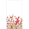 Caspari Paper Guest Towels|Winter Birds and Berries Recycled Guest Towels - includes 15 Guest Towels