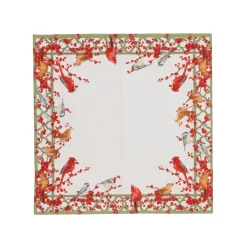 Caspari Paper Cocktail Napkins|Winter Birds and Berries Recycled Cocktail Napkins - includes 20 Cocktail Napkins